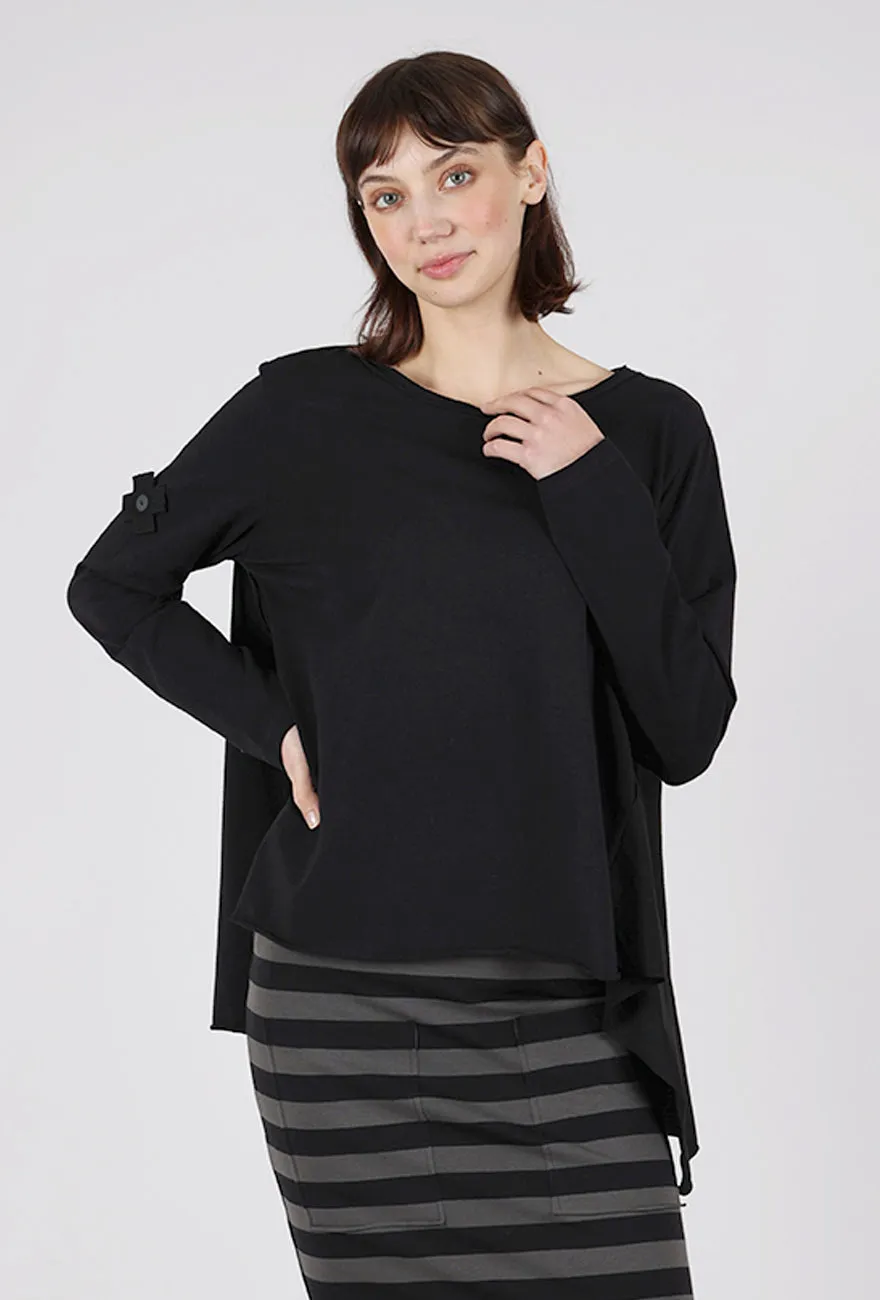 A Big Shirt, Black Daily Casual