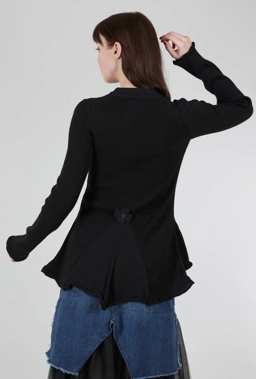A Cotton Cardigan, Black Fashion Fit