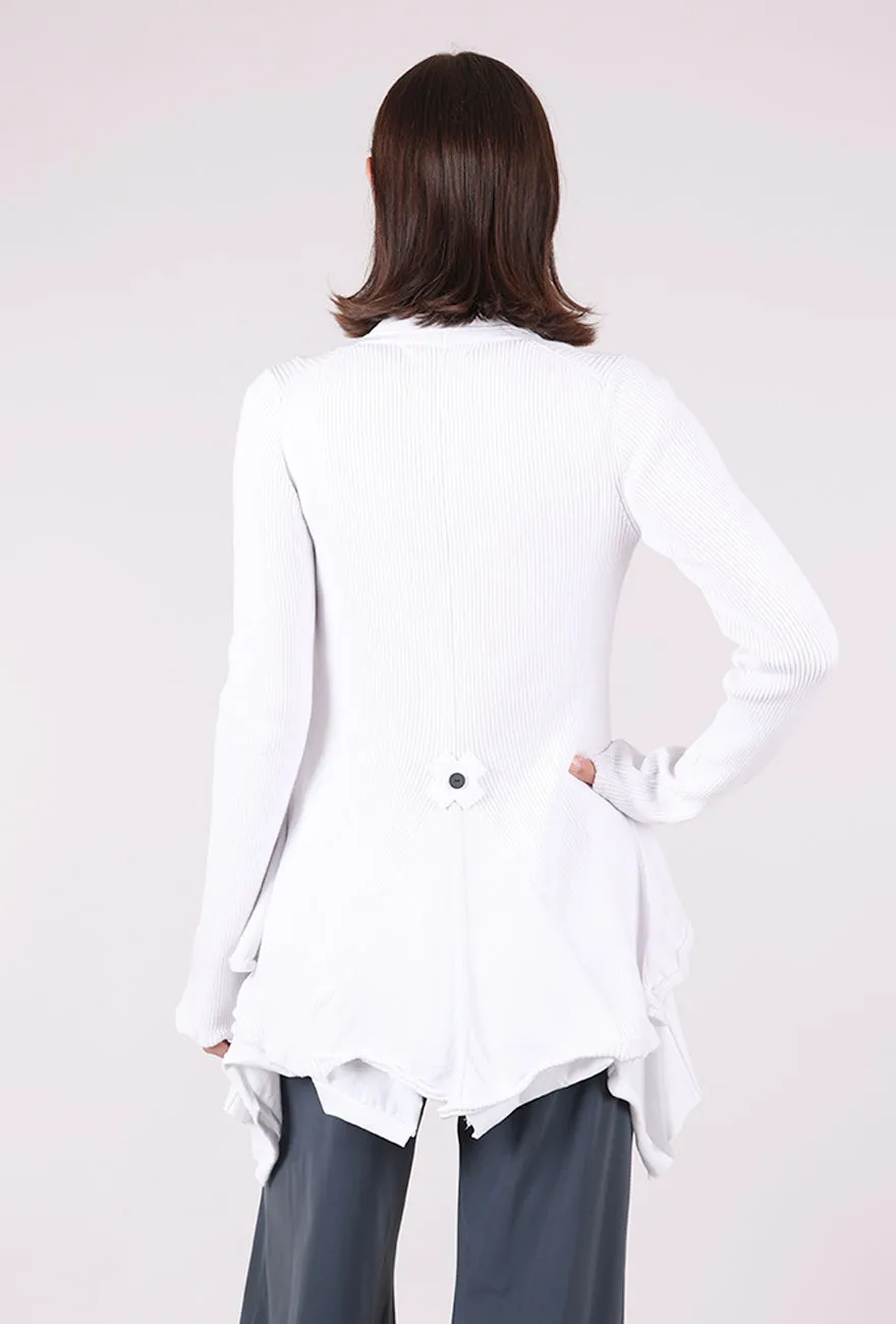 A Cotton Knit Cardigan, White american casual