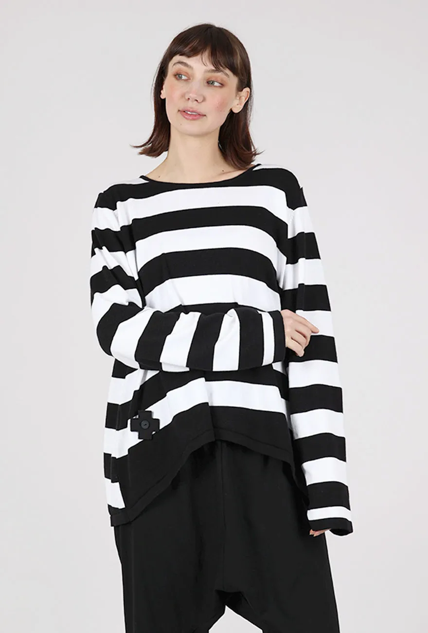 A Ringlet Sweater, Black Stripe Modern Look