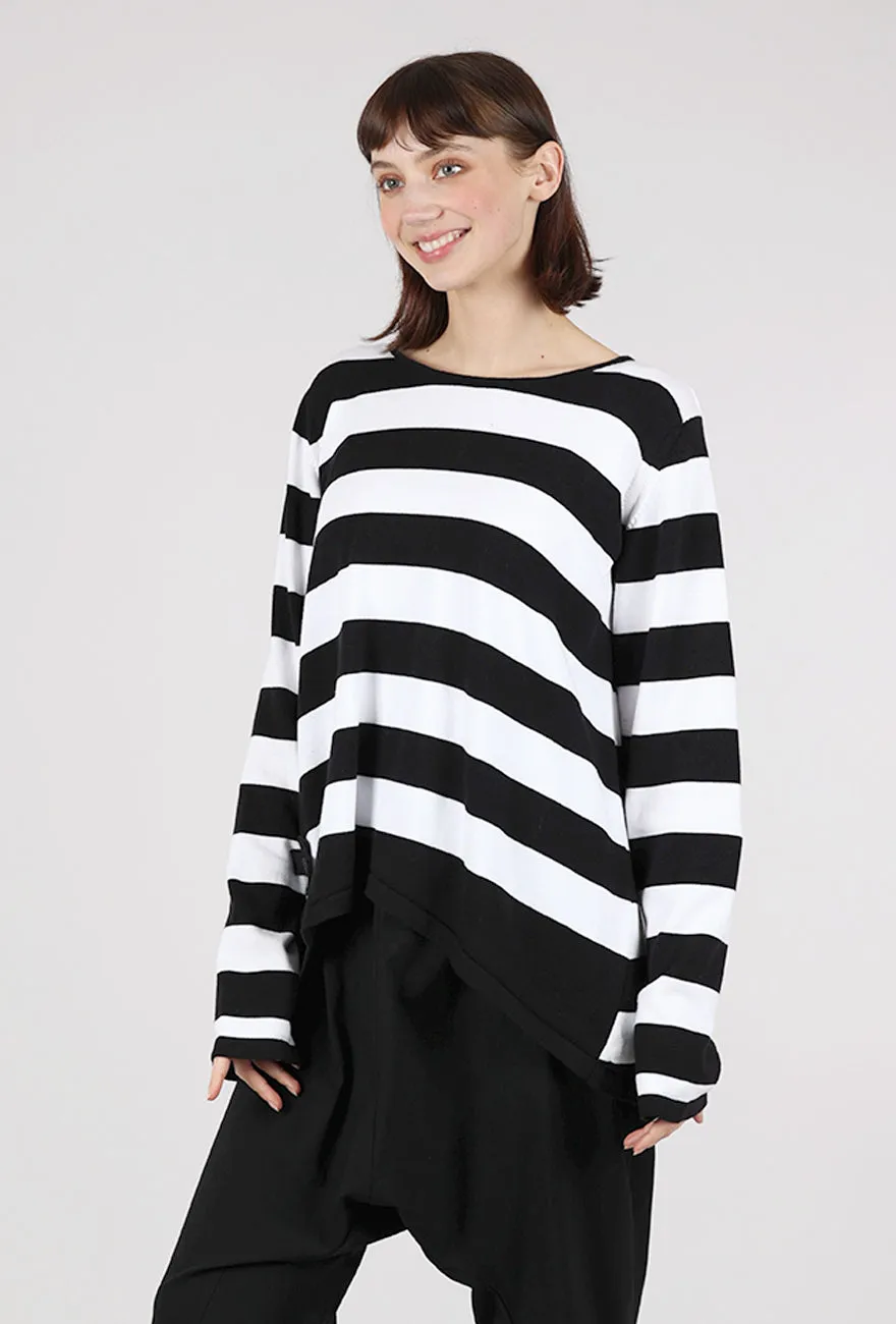 A Ringlet Sweater, Black Stripe Modern Look