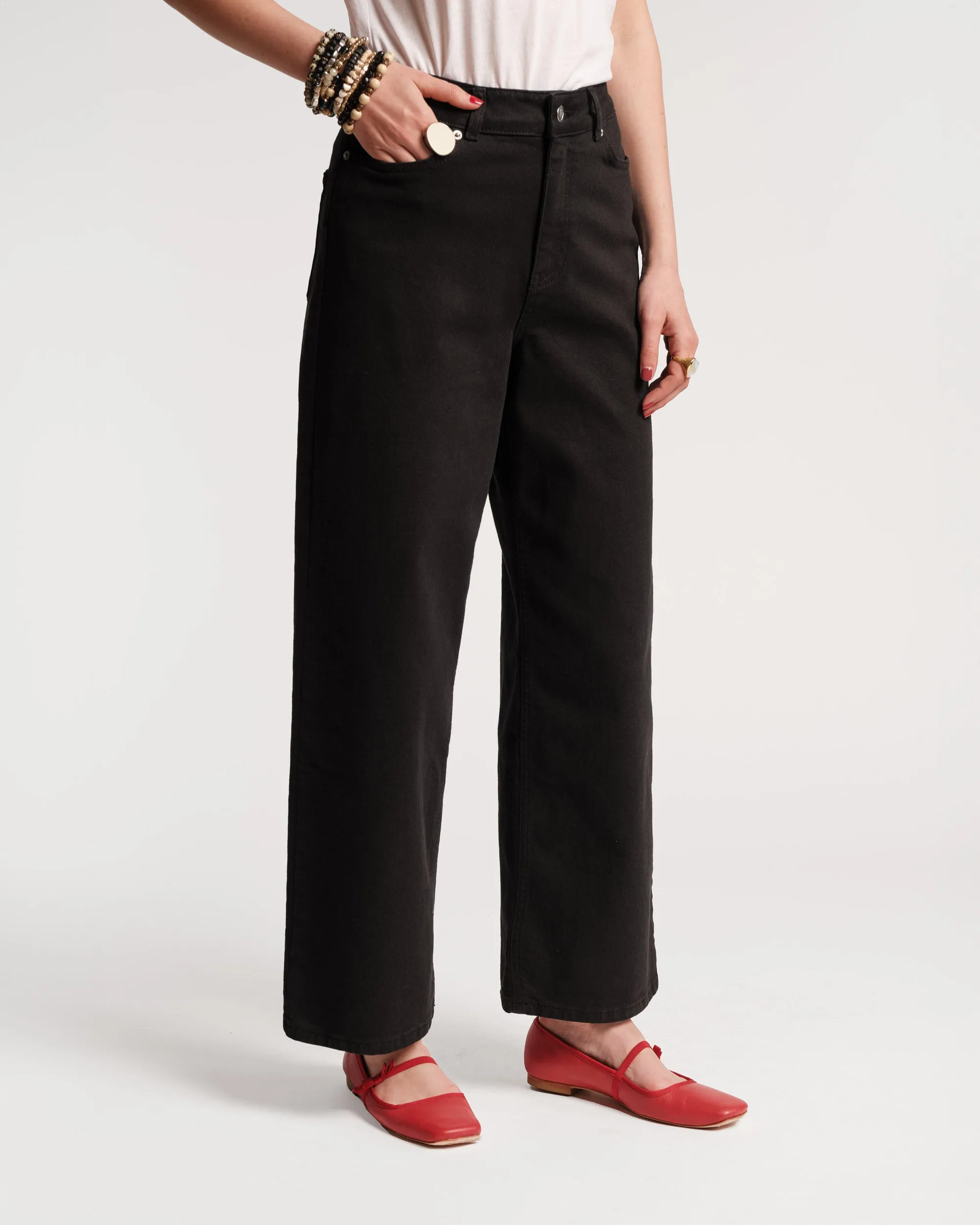 Ace Jean Stretch Denim - Black Adjustable Fit