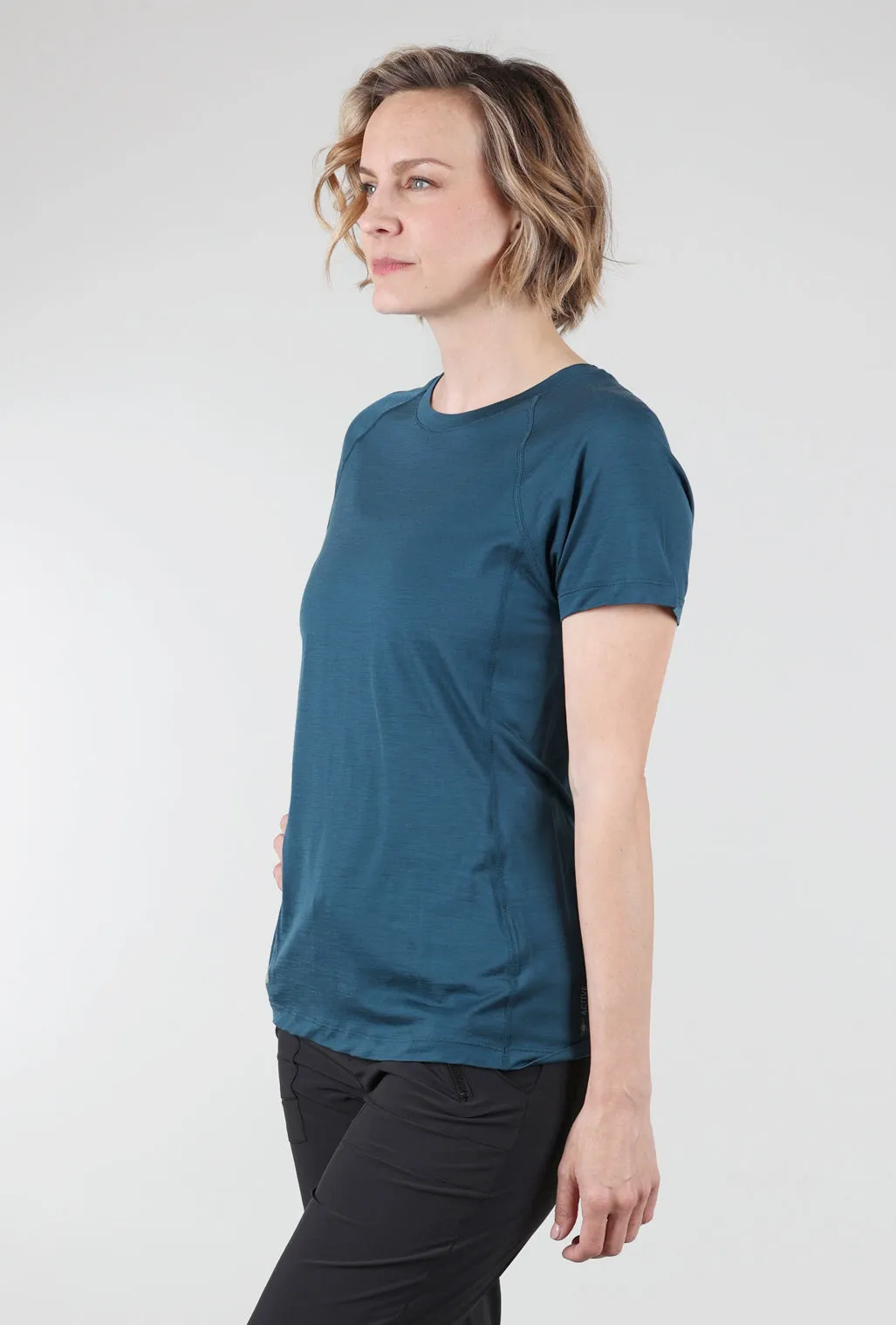 Active Ultralite S/S Top, Twilight Blue Multi - functional
