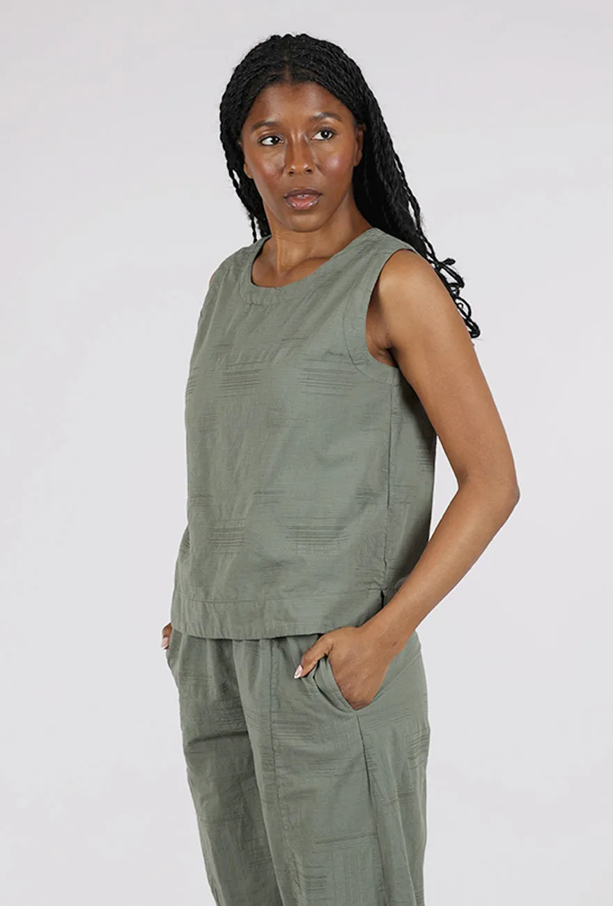 Active Wear Artful Mini Stripe Facing Shell, Clay