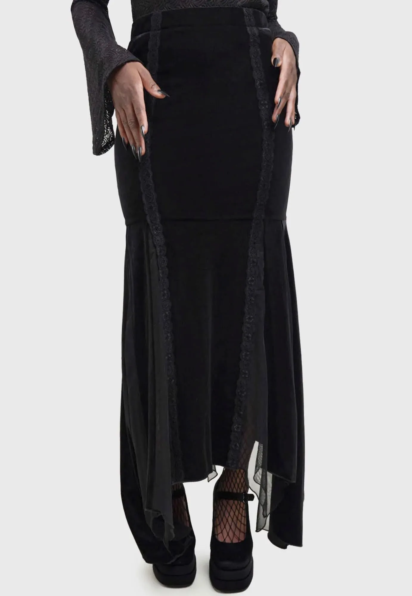 Airy Draping Killstar - Morose - Skirt