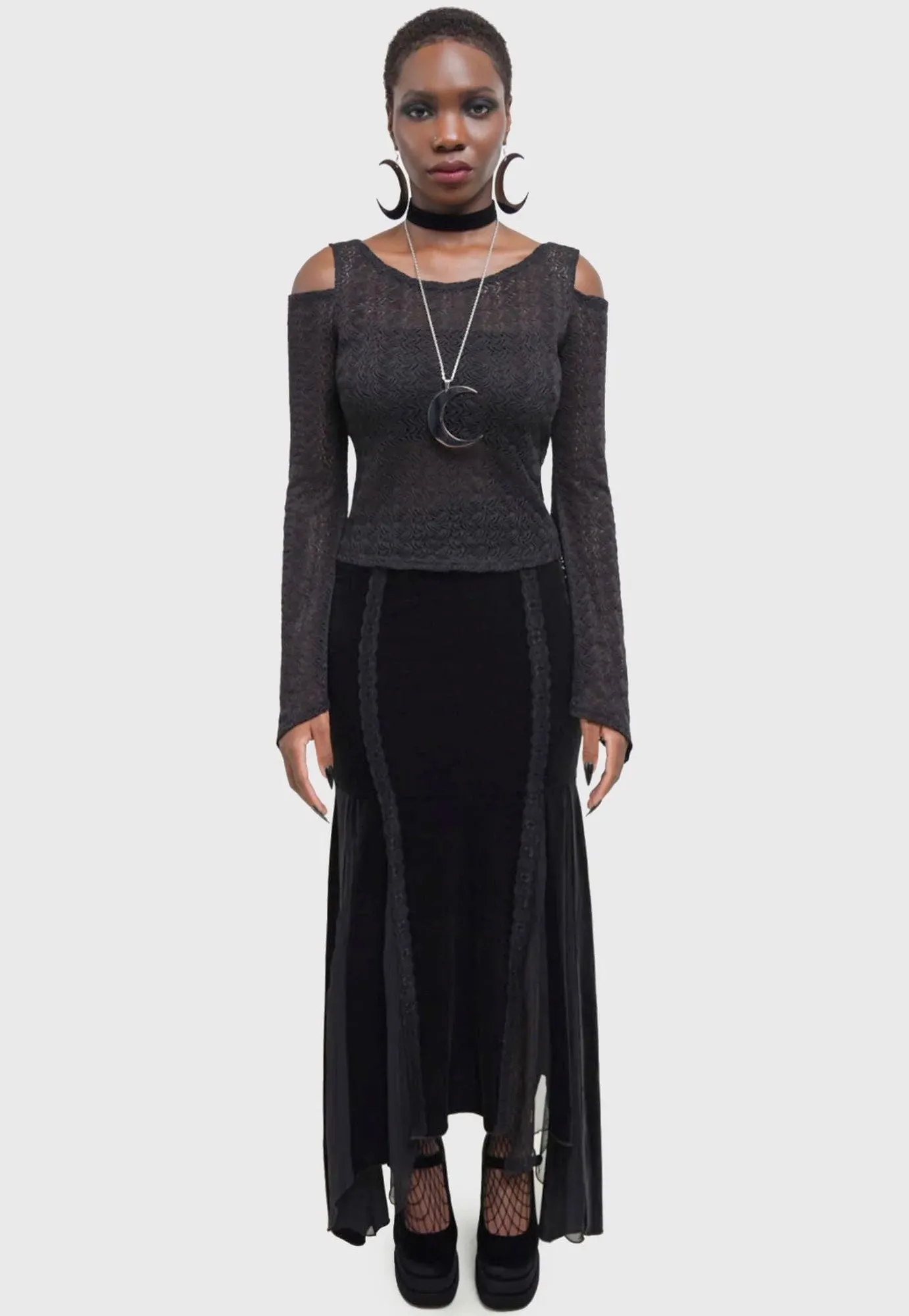 Airy Draping Killstar - Morose - Skirt