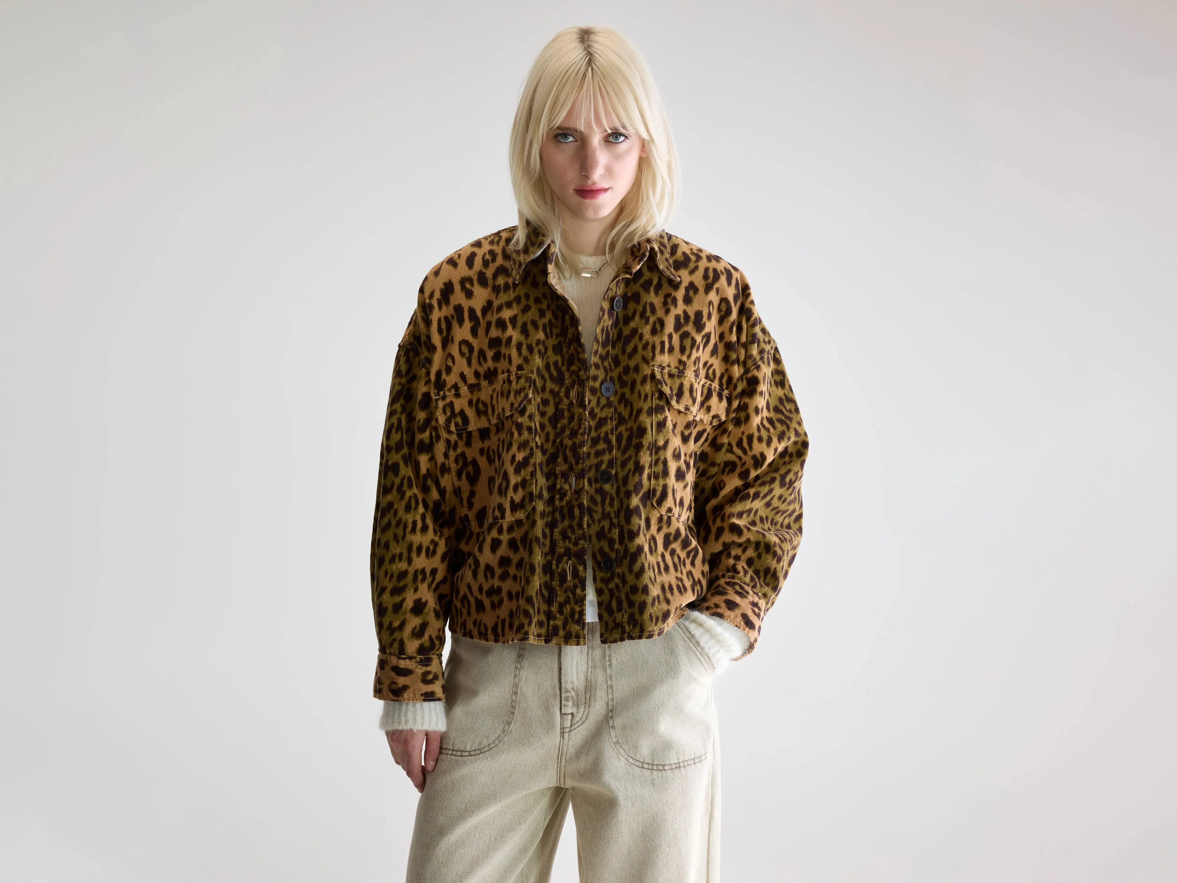 Versatile Design Wyat leopard overshirt (252 / W / COMBO B)