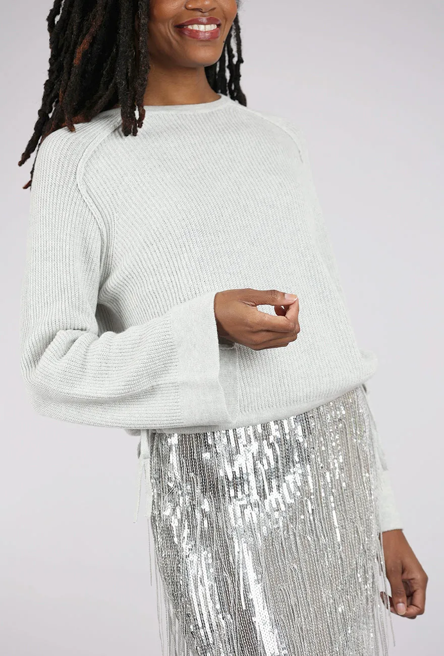 american casual Drawstring Pullover, Mercury