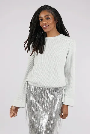 Drawstring Pullover, Mercury Timeless wool sweater