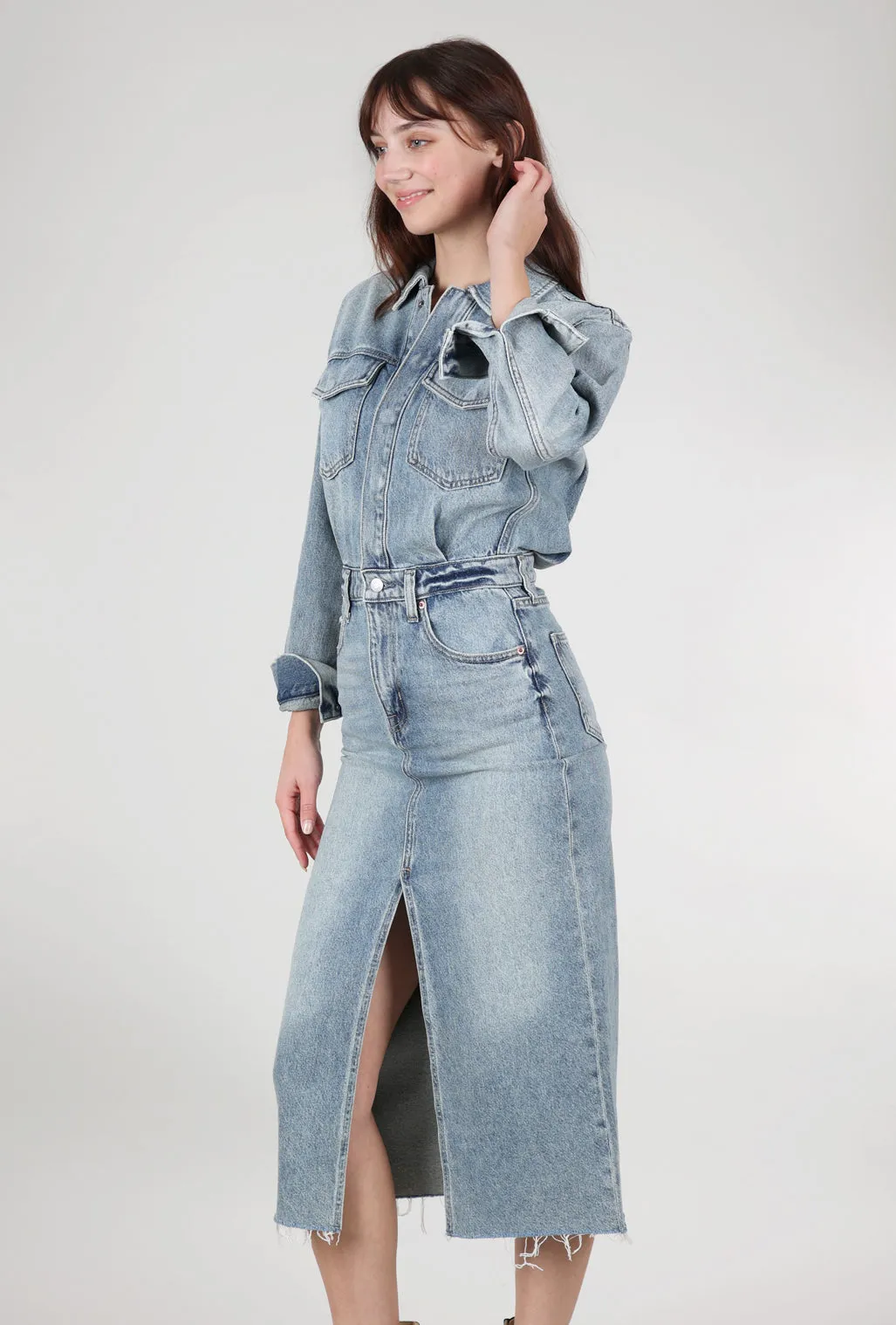 Amira Midi Dress, Marcel Blue Elegant Outfits