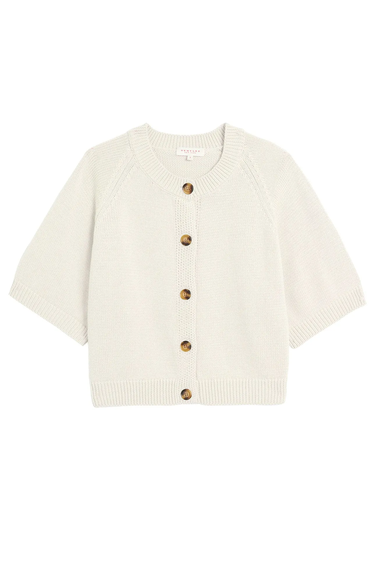 Amy Off White Cardigan Sleek Finish