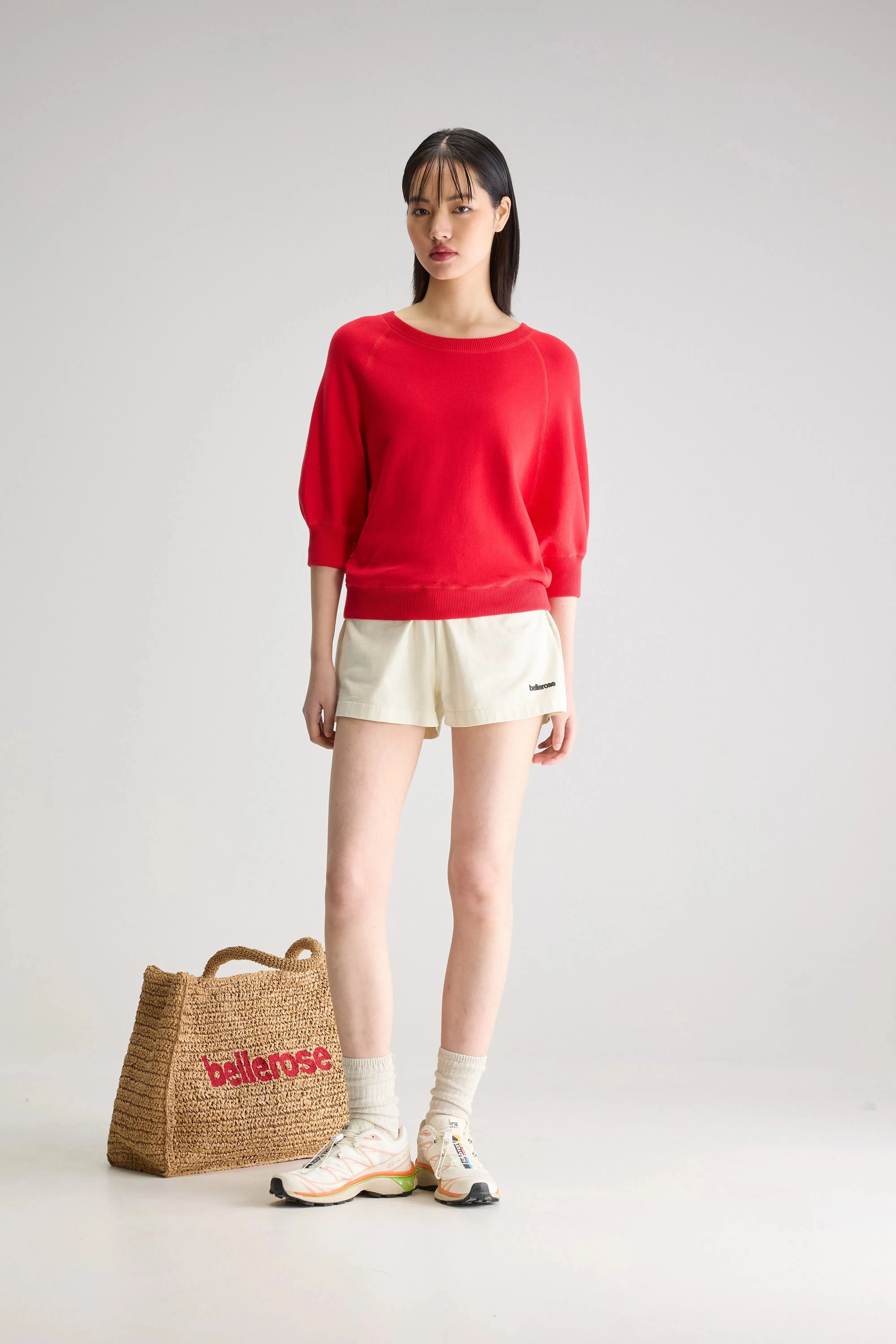 Anglet crewneck sweater (251 / W / AMORE) Relaxed Warmth