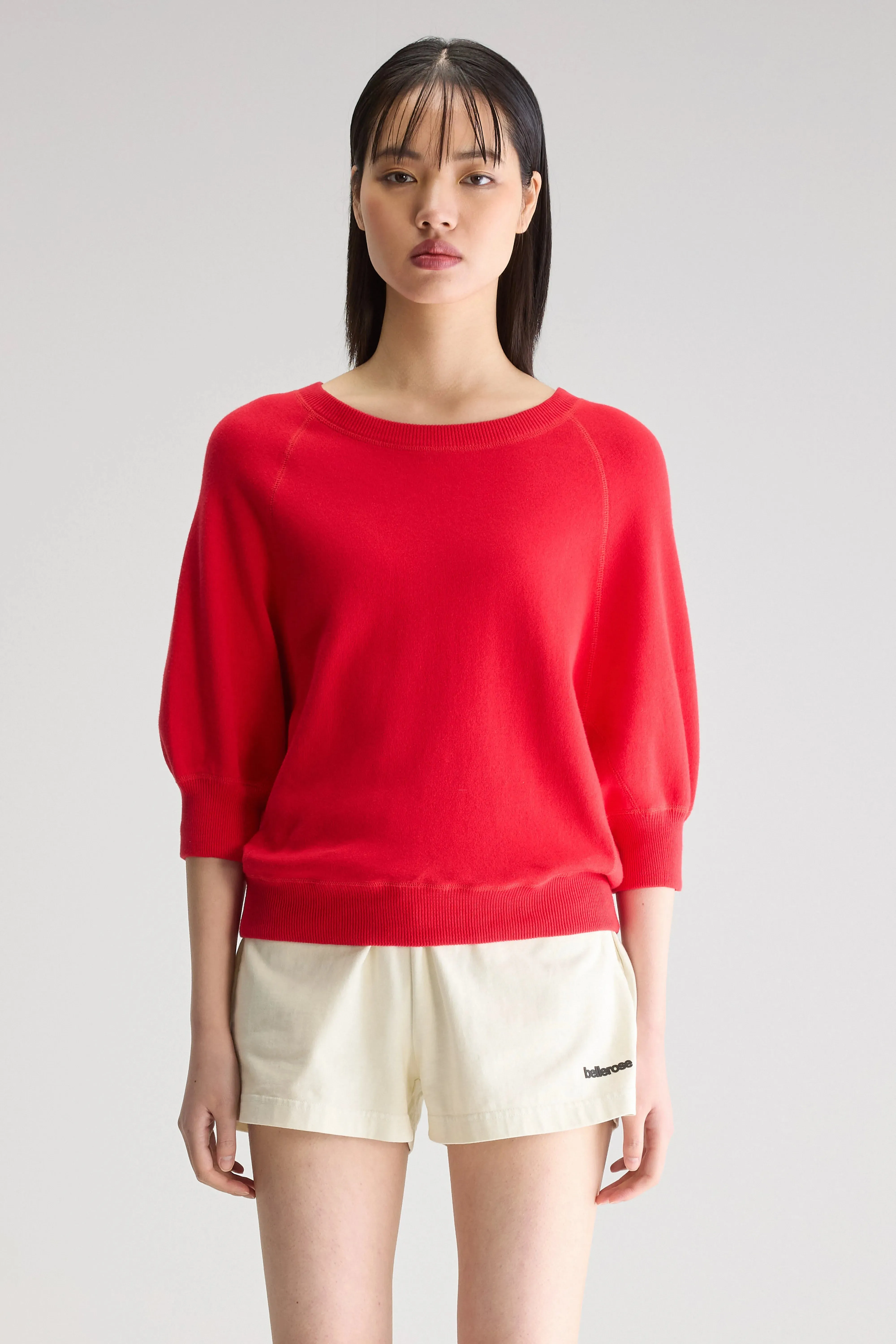 Anglet crewneck sweater (251 / W / AMORE) Relaxed Warmth
