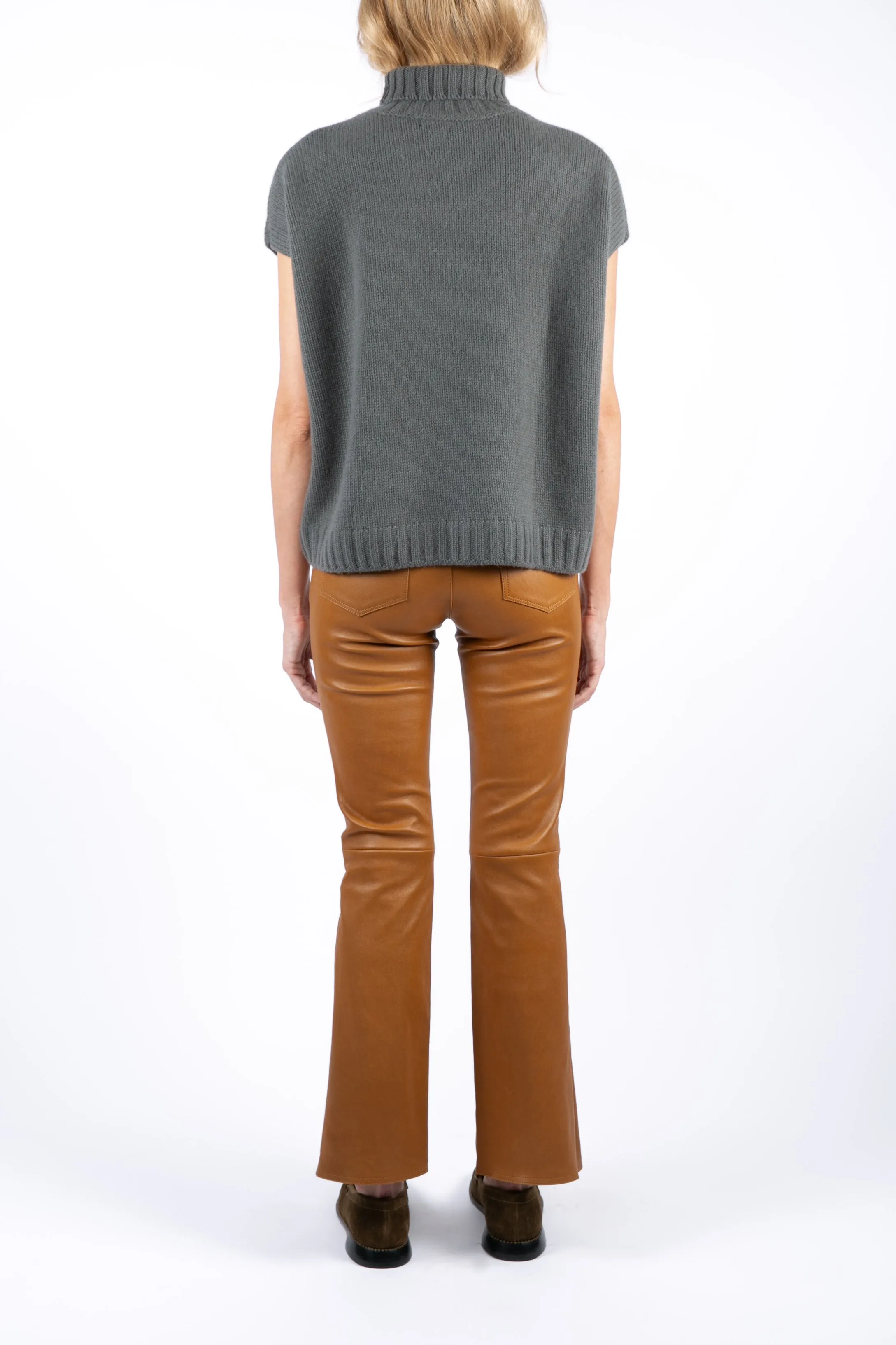 Anthracite Gilet Oversized Material