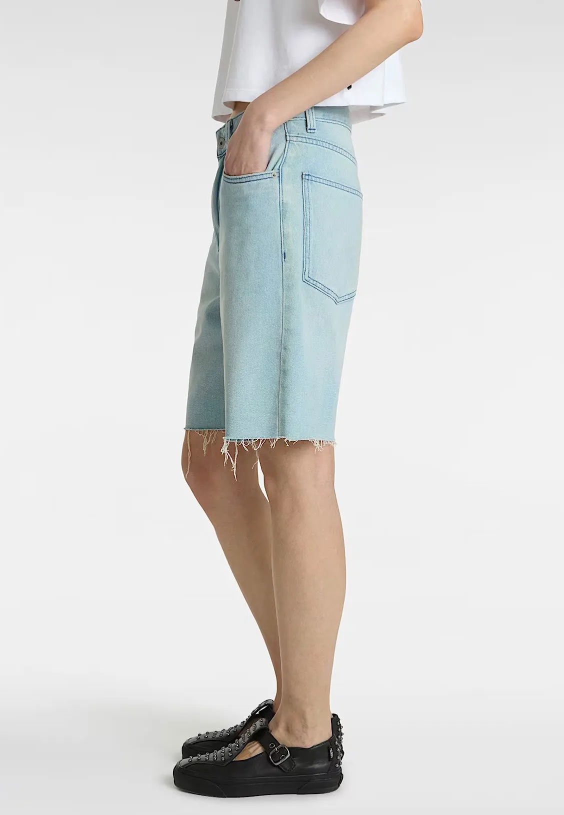 Anti-bacterial Vans - Sirelle Cut-Off Jorts Light Stonewash - Shorts