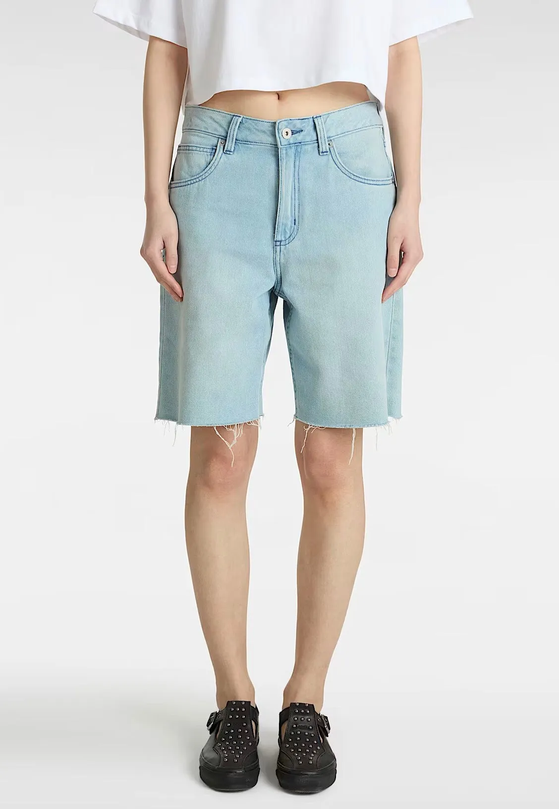 Unisex Design Comfortable Style Vans - Sirelle Cut-Off Jorts Light Stonewash - Shorts