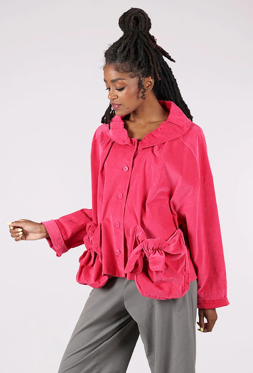 Arctic style Velveteen Pocket Jacket, Lotus