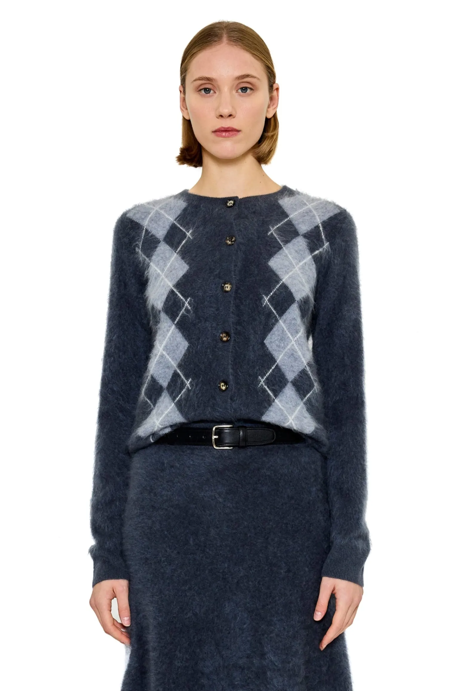 Arlo Argyle Cardigan Pure Detail Daily Layered