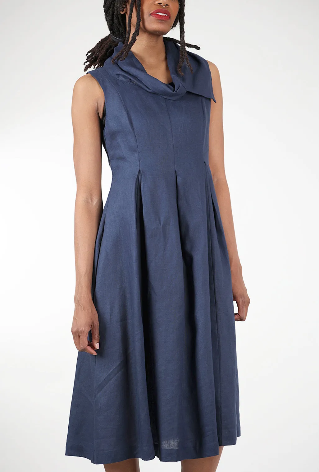 Asami Dress, Navy Exclusive Style