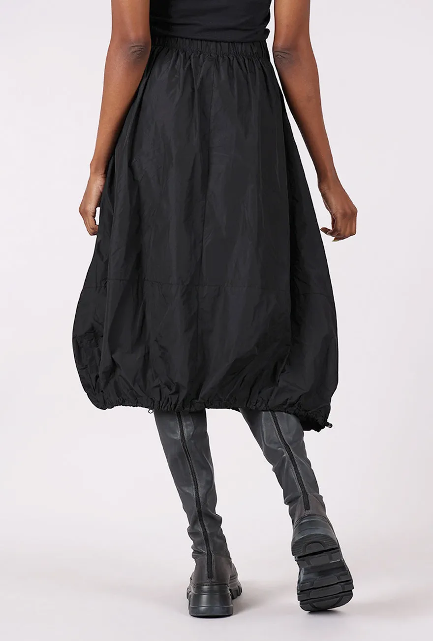 Astrid Zip Skirt, Preto Black Creative Look