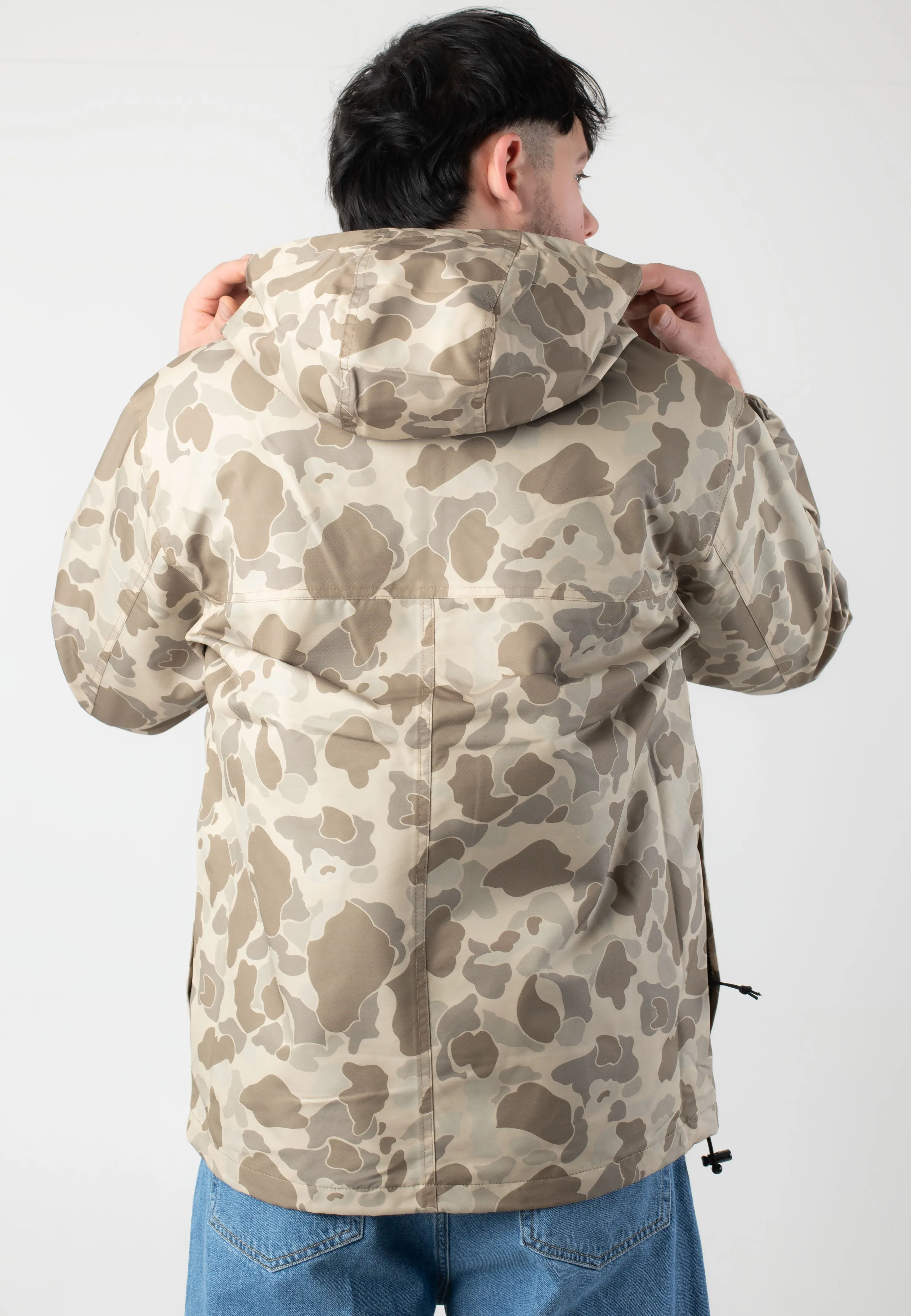 Asymmetrical Design Carhartt WIP - Windbreaker Camo Duck/Desert/Black - Jacket