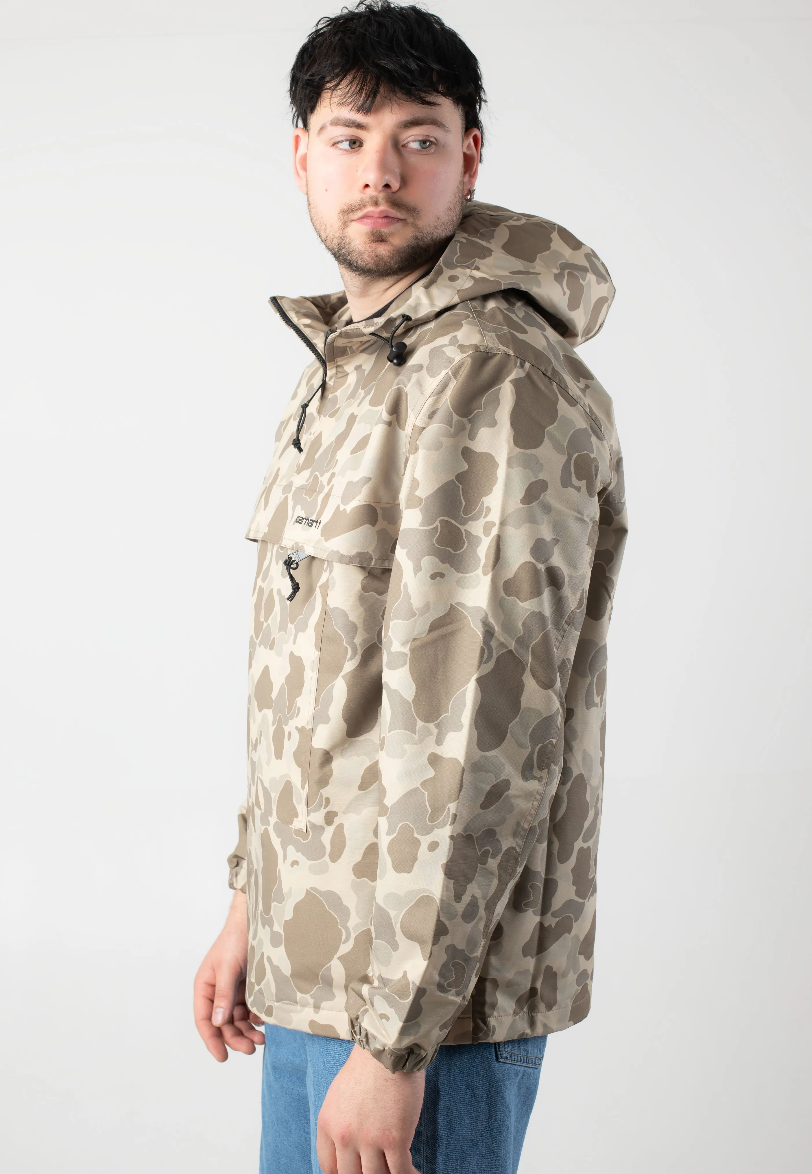 Asymmetrical Design Carhartt WIP - Windbreaker Camo Duck/Desert/Black - Jacket