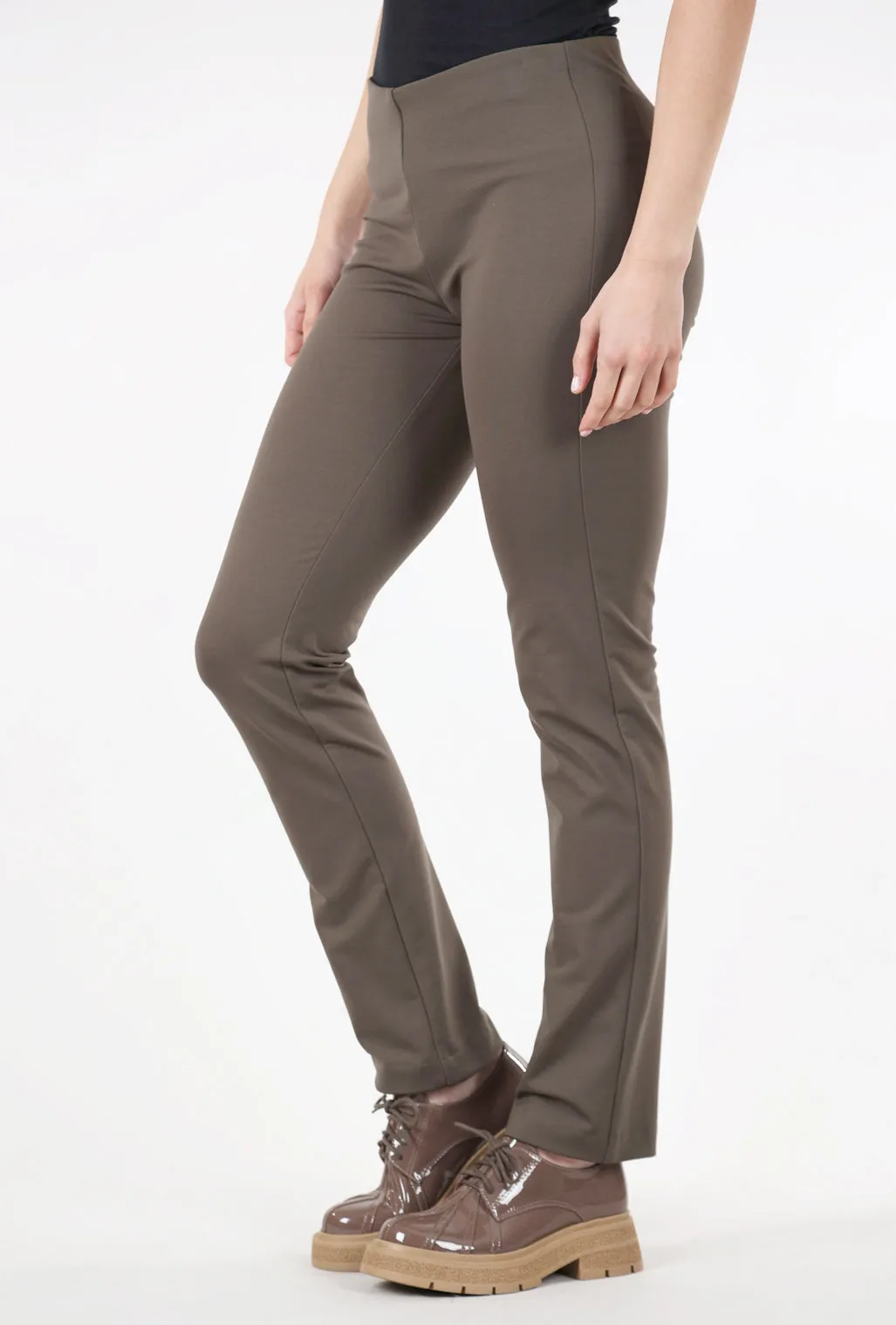 Athletic Fit Keesha Ponte Tech Pant, Earth