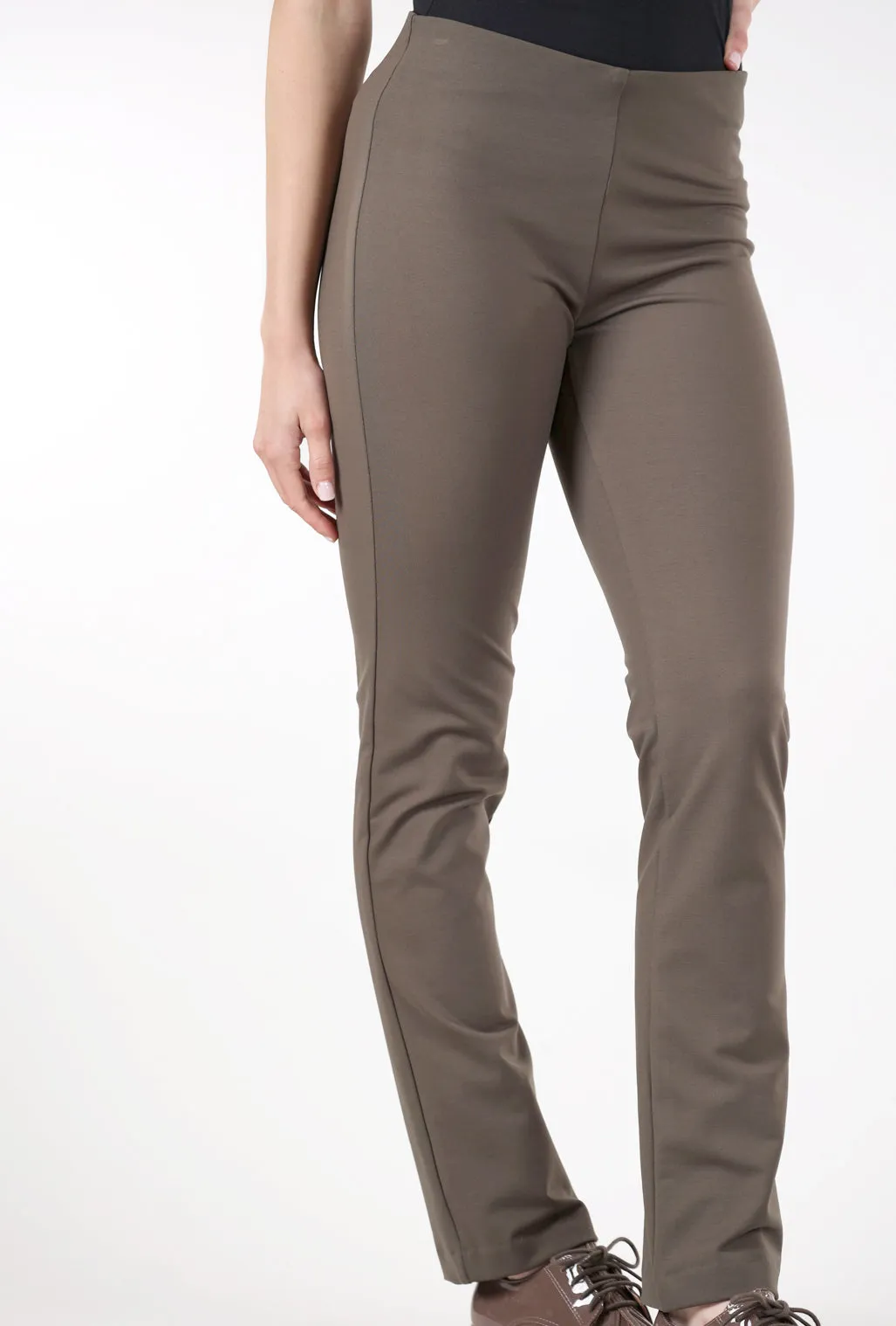 Athletic Fit Keesha Ponte Tech Pant, Earth