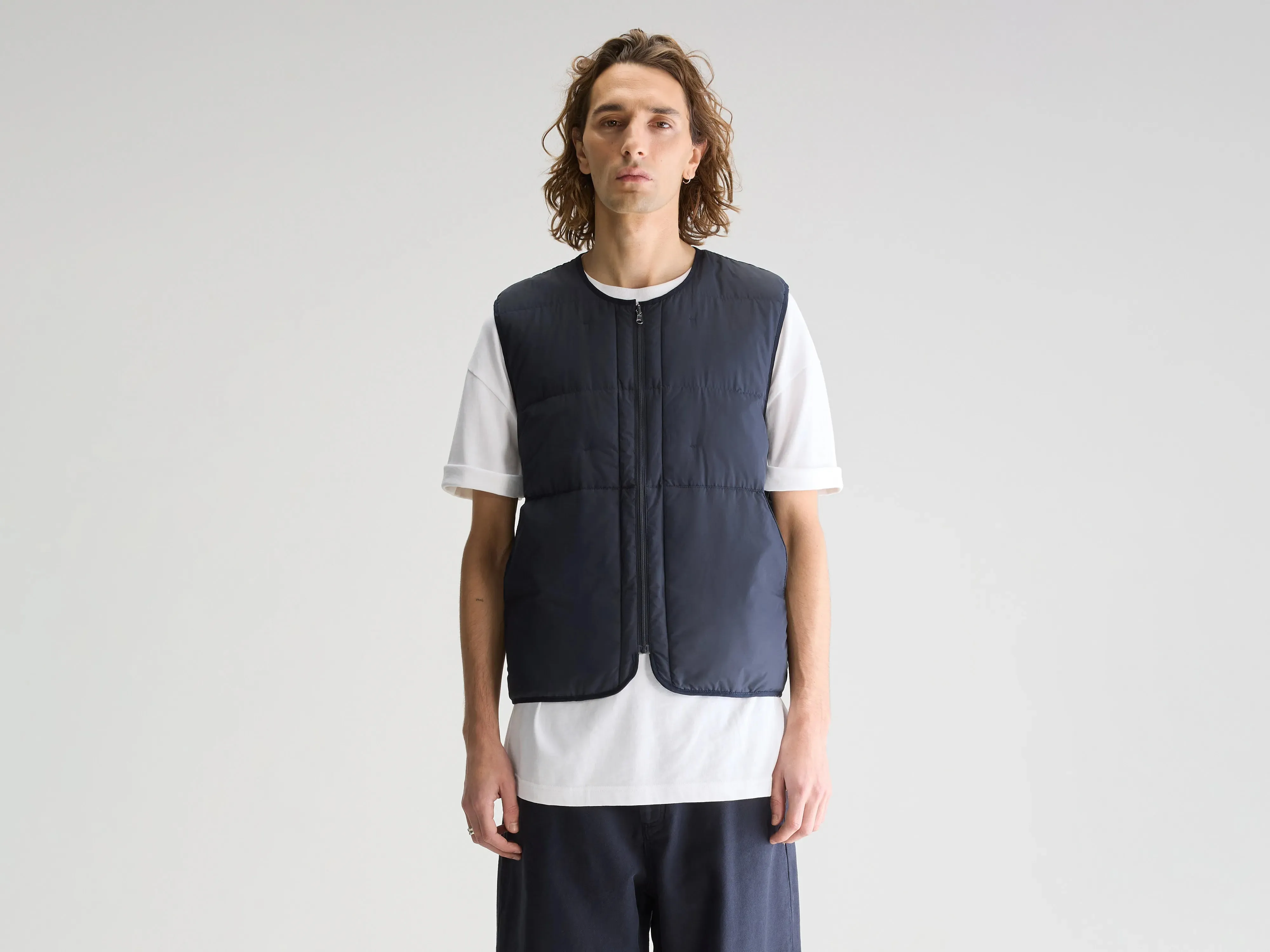 Solid Color Hoch bodywarmer (251 / M / NAVY)