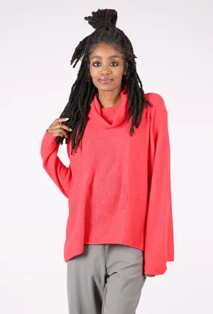 Warm wool jumper Bas Relief Swing Sweater, Rose