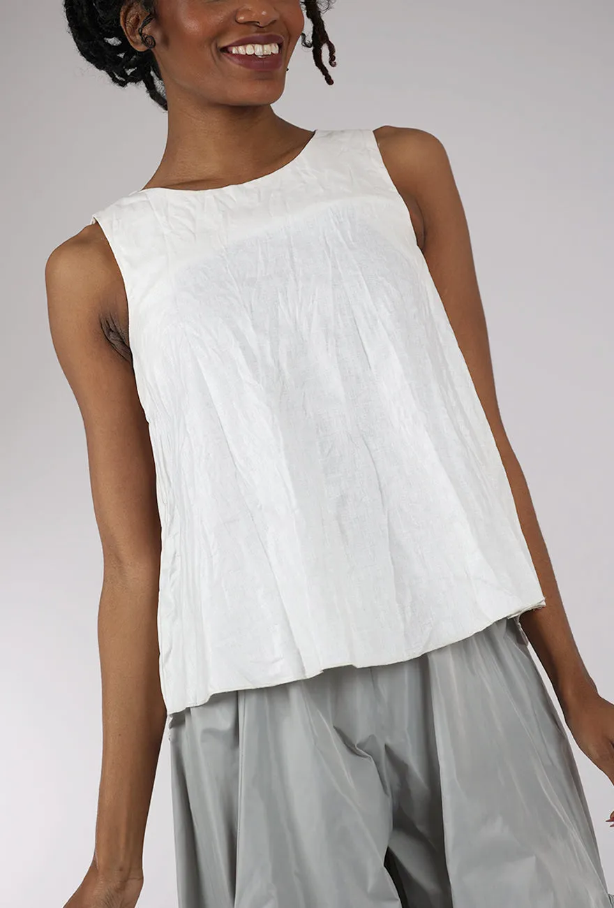 Basic essential Structured Crinkle Shell, Ivory