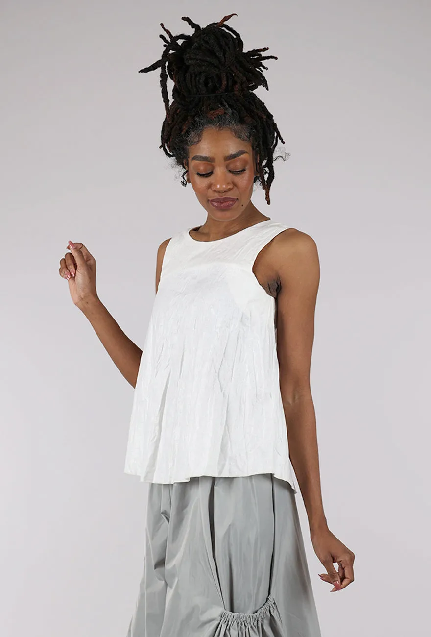 Basic essential Structured Crinkle Shell, Ivory