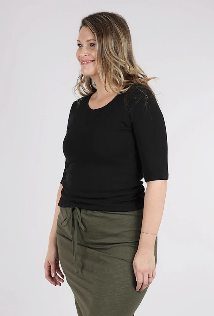 BB Crew Tee, Black Comfort Wear