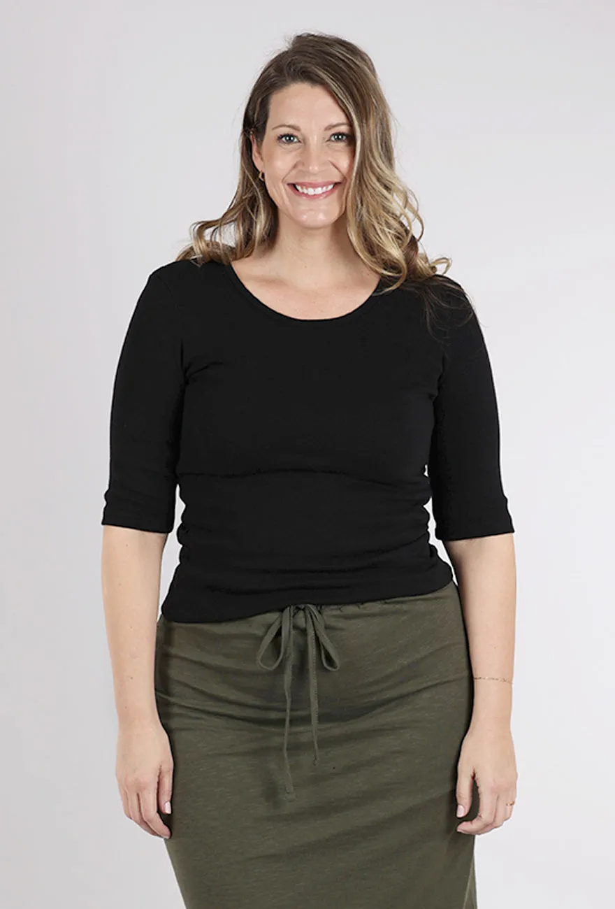 BB Crew Tee, Black Comfort Wear