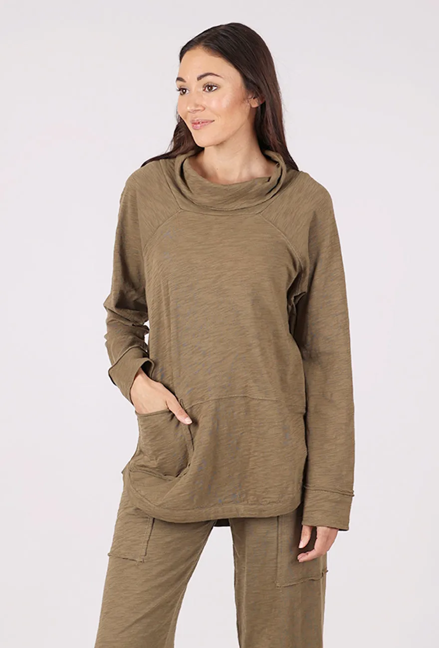 Beachwear Weekend Cowl Tee, Willow