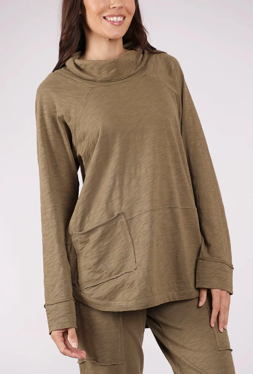 Beachwear Weekend Cowl Tee, Willow