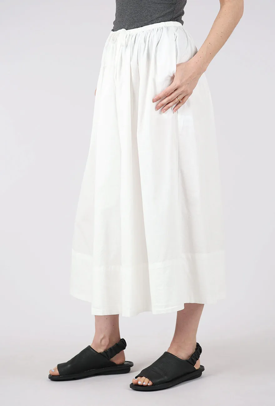 Beaded Detail Noelle Poplin Maxi Skirt, Le Blanc