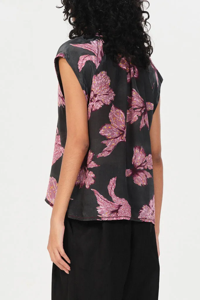 Berisso Burgundy Keyla Top Flowy Chic