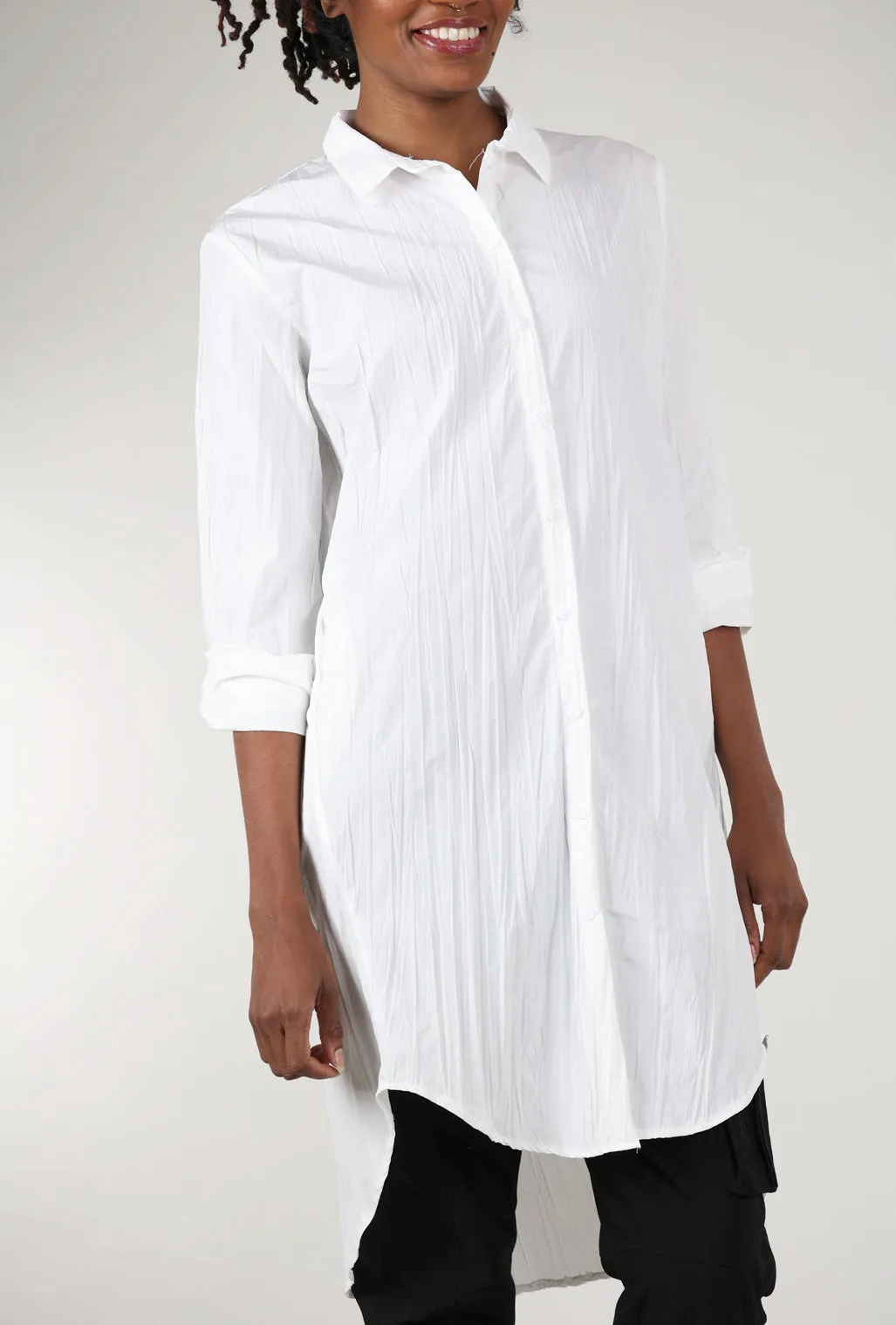 Biodegradable Fiber Shy Top, White