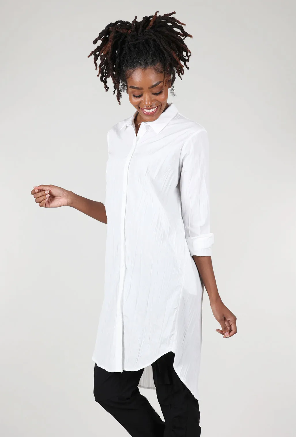 Biodegradable Fiber Shy Top, White