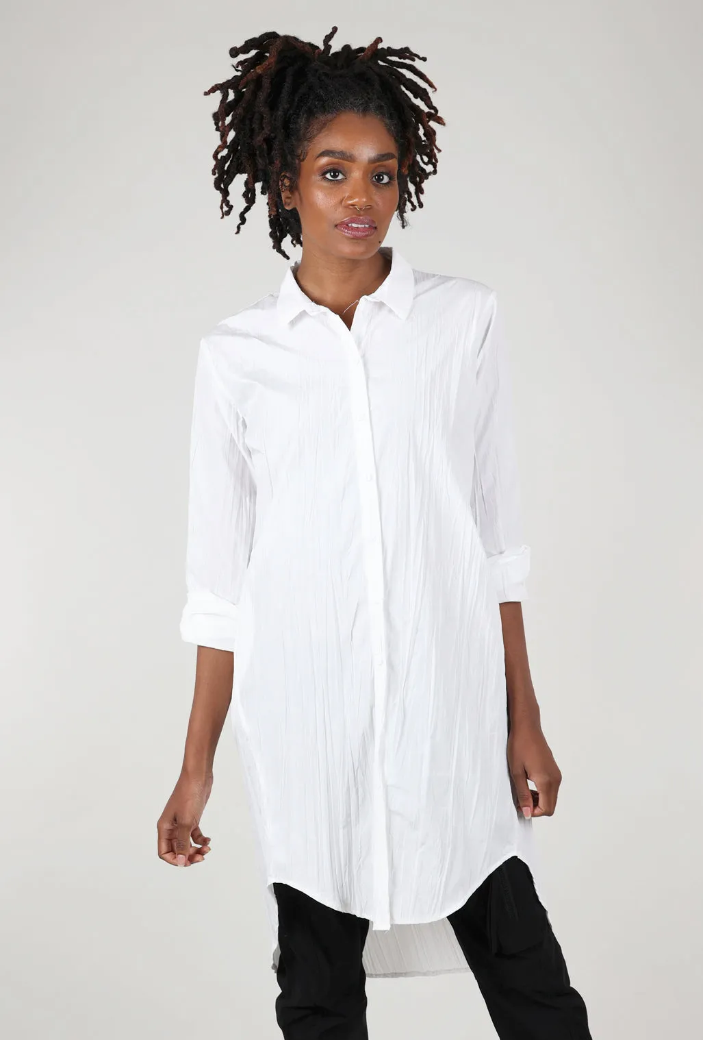 Shy Top, White Soft Touch Geometric Shape