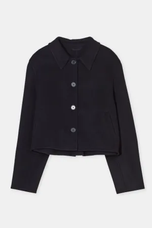 Black Cropped Jacket Business Attire
