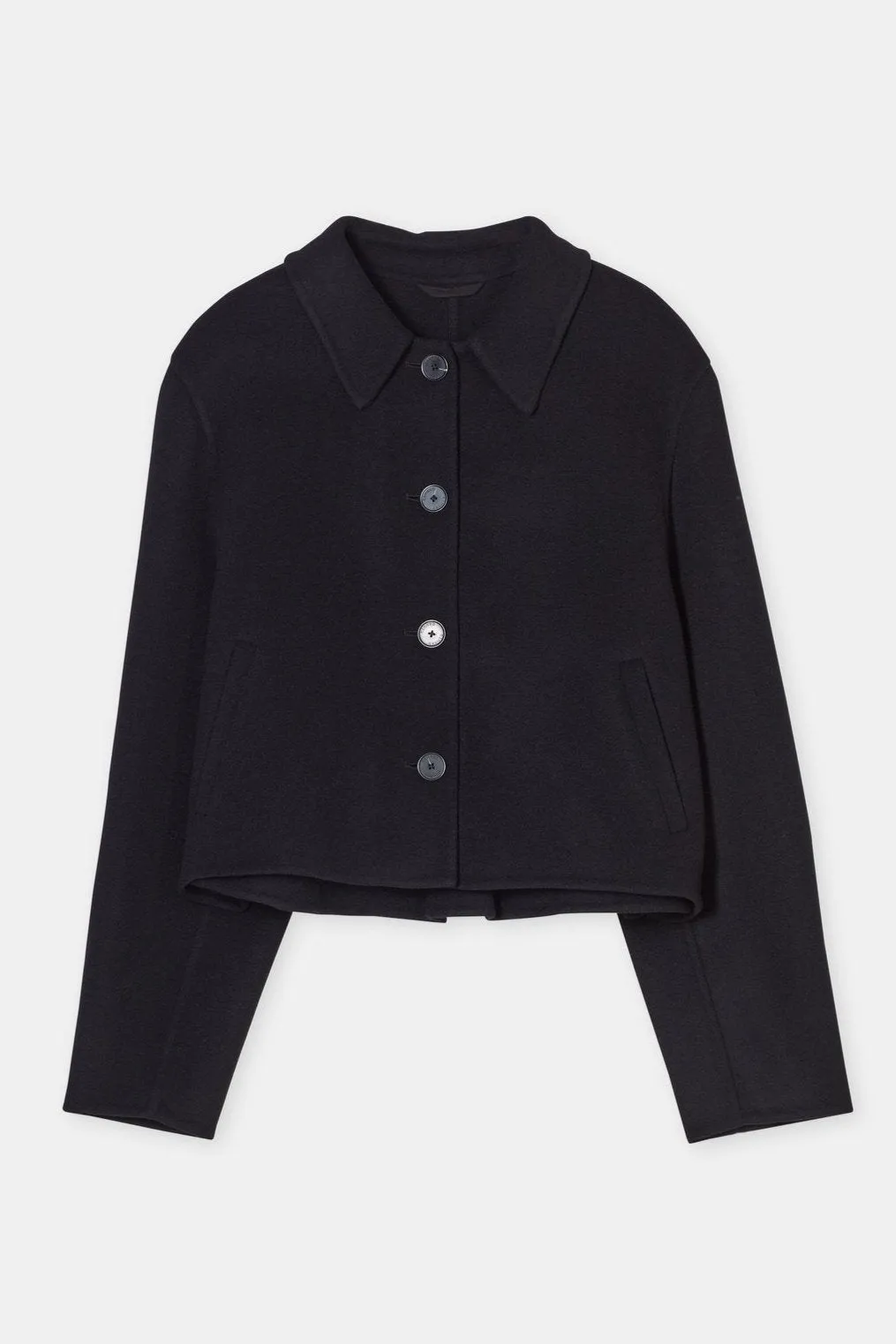 Black Cropped Jacket Business Attire