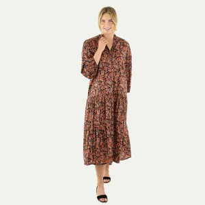 Chic Spirit Black Spice Madine Drop Waist Maxi Dress