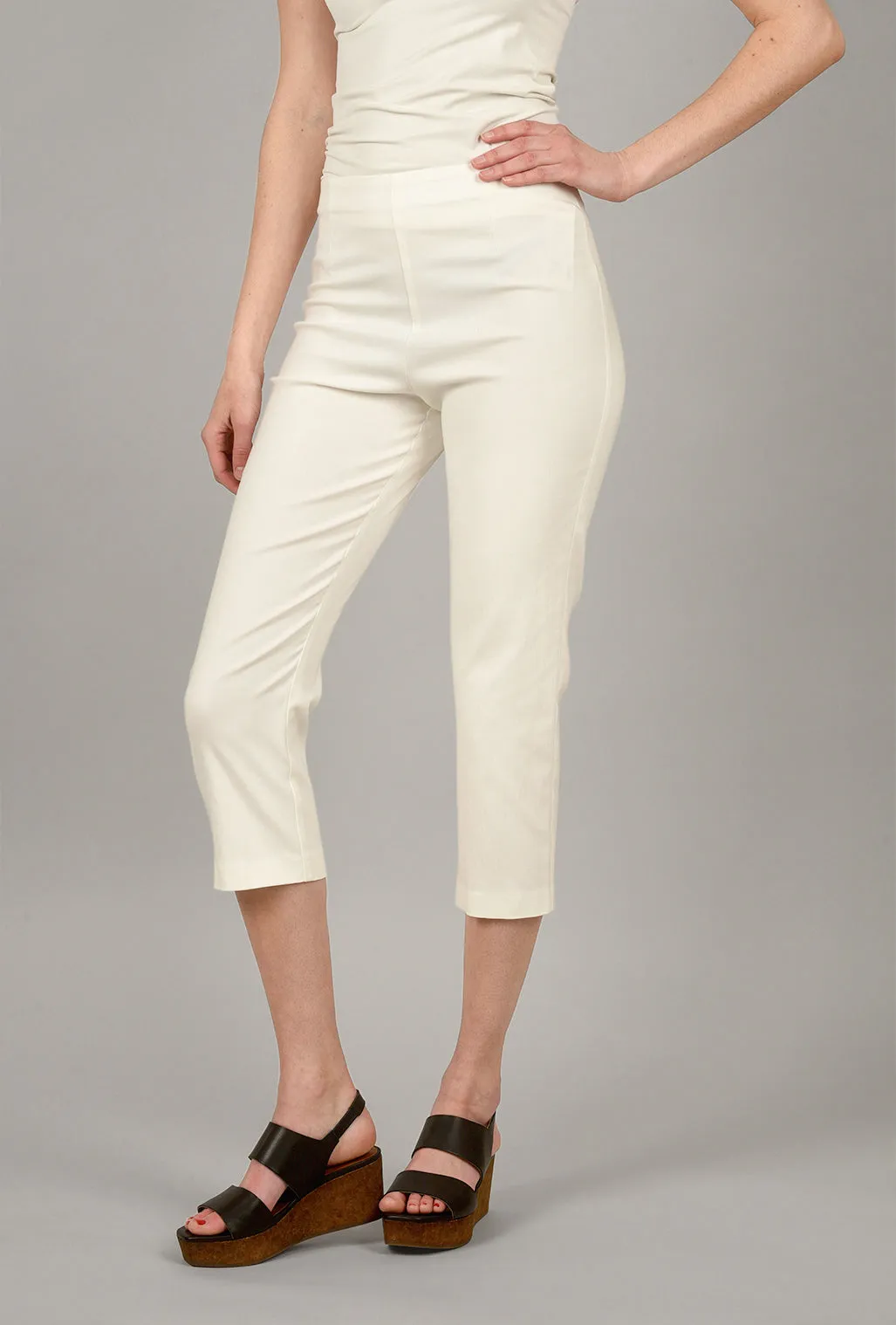 Bobbie Flood Pant, Cream Classic Look