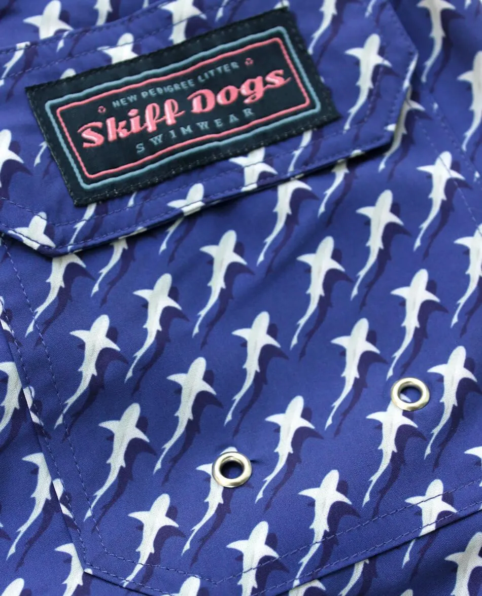 Body - contouring Reef Shark Rally: Swim Trunks - Navy (XL & XXL)