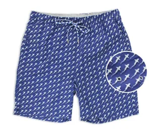back-to-school Reef Shark Rally: Swim Trunks - Navy (XL & XXL)