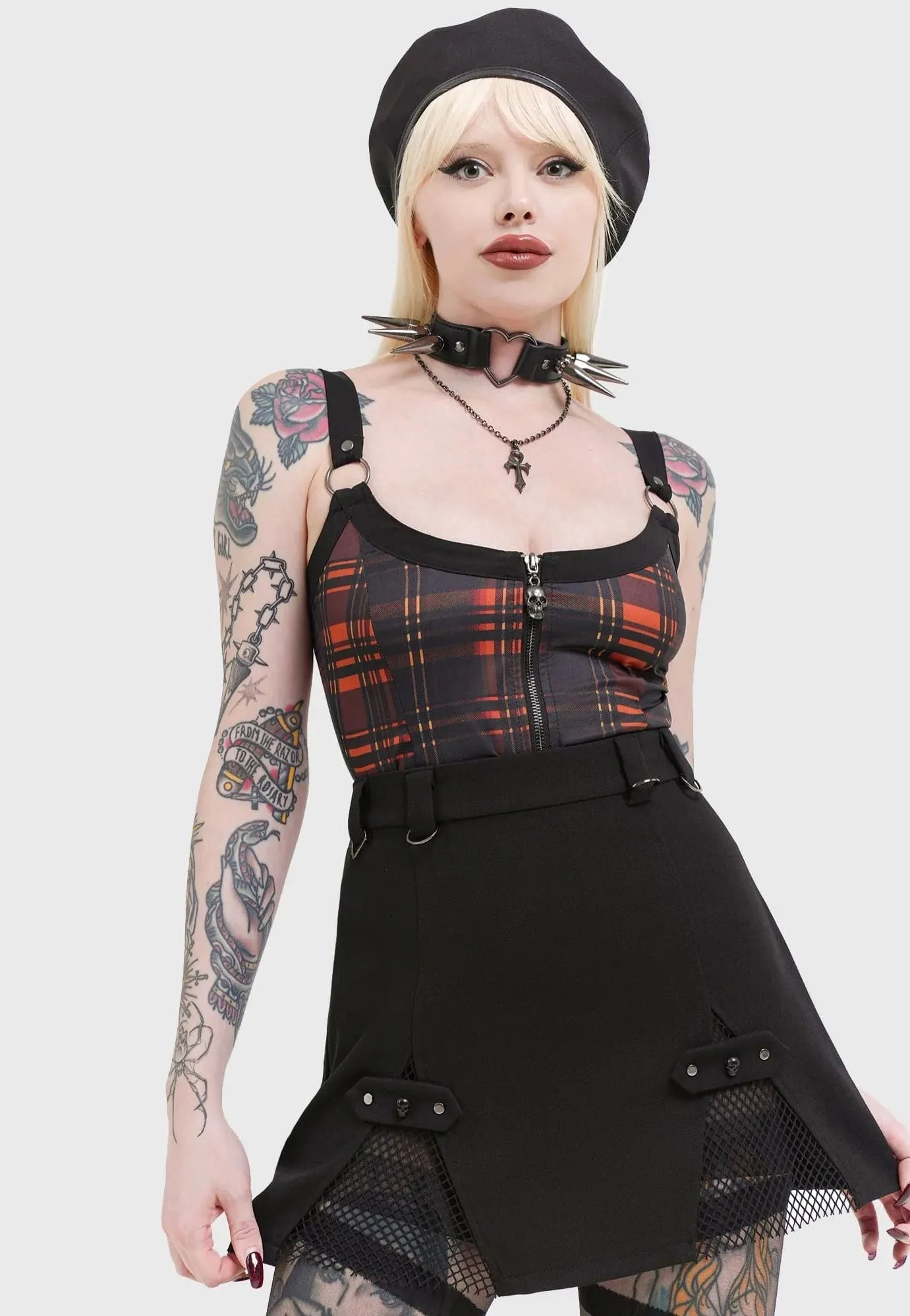 Killstar - Wrong Way Home Black - Skirt Layered Hem