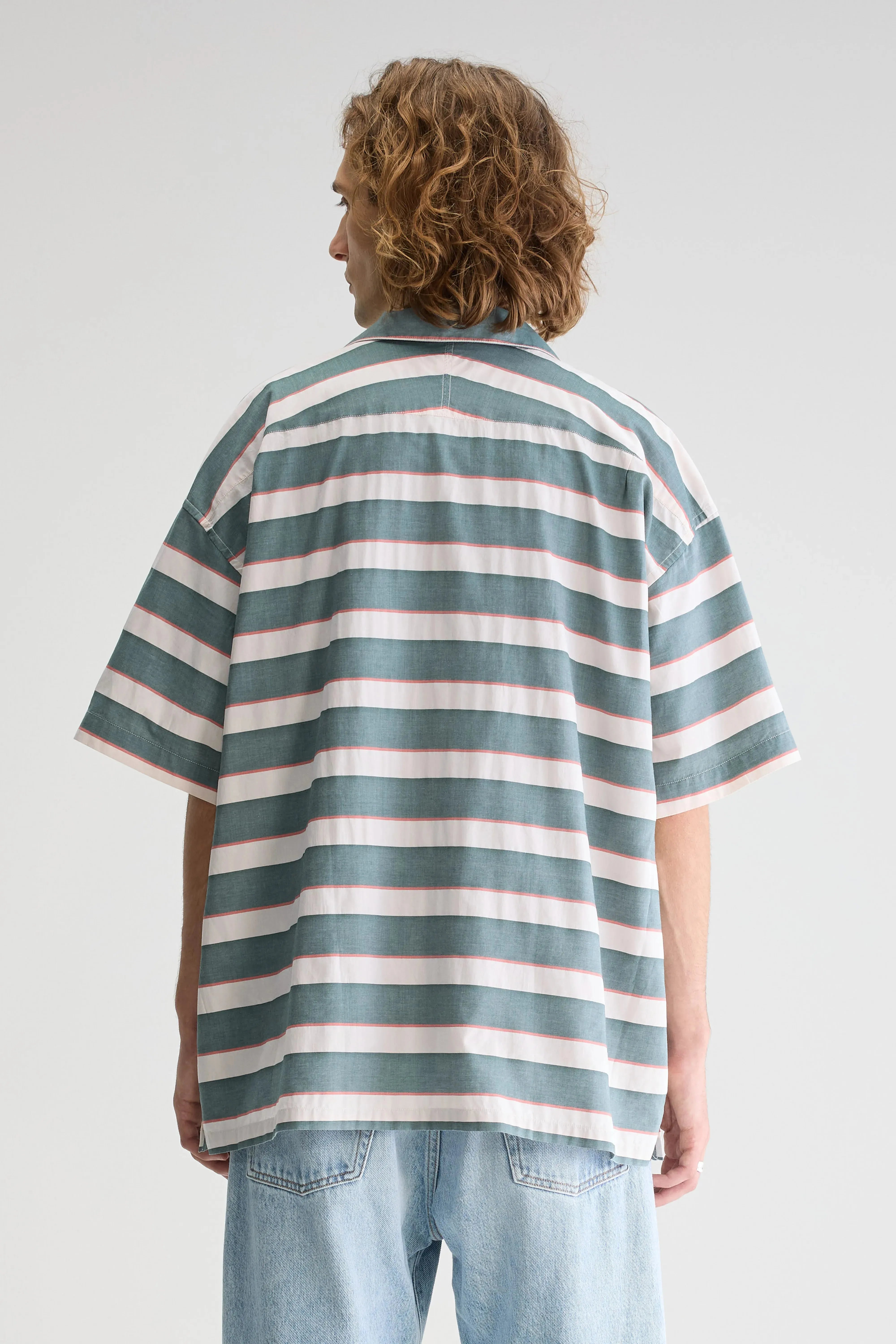 Bold Print Flare relaxed shirt (251 / M / STRIPE B)