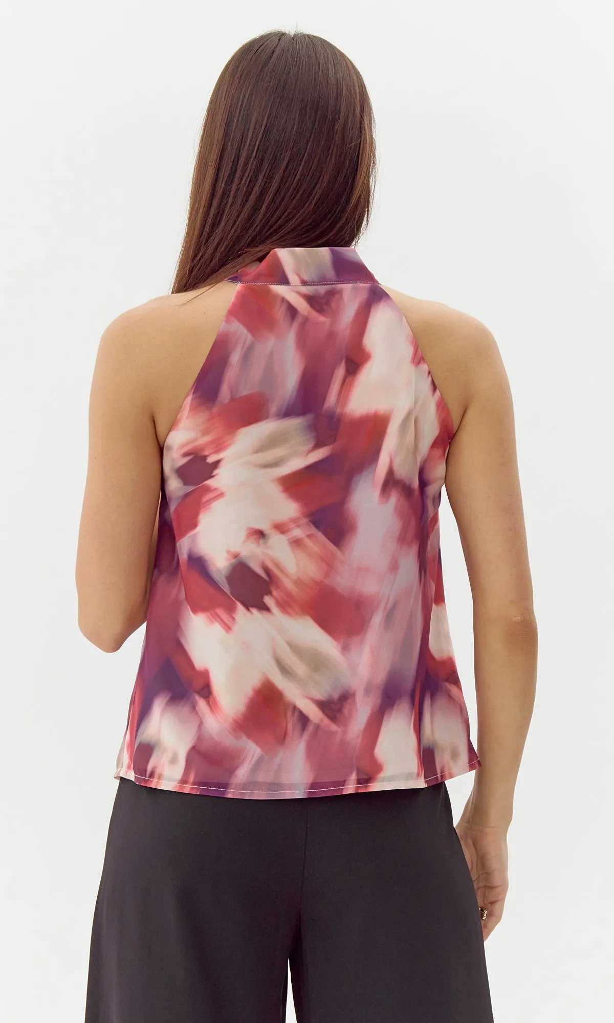 Bold Shapes Venice Printed Halter Top